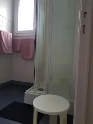 Salle de bains dans l'établissement Chez Zabou