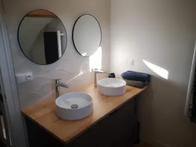Salle de bains dans l'établissement Chambre d'hôtes avec petit déjeuner