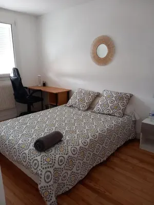 Un ou plusieurs lits dans un hébergement de l'établissement Maison à louer week-end des 24h