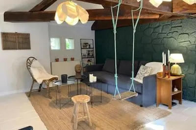 Coin salon dans l'établissement L'euphoria - Cœur historique Saumur - Château