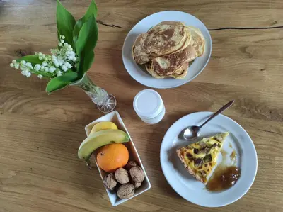 Nourriture dans le B&B/chambre d'hôtes ou à proximité