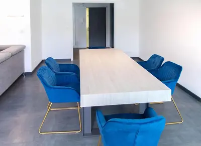 Coin salon dans l'établissement Appartement en résidence Le Mans