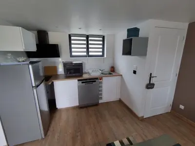 Cuisine ou kitchenette dans l'établissement Chalet - Proche circuit - Au Calme