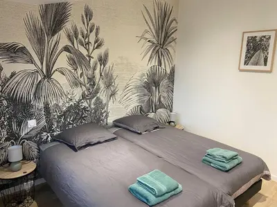 Un ou plusieurs lits dans un hébergement de l'établissement Les prunelles maison de village de 4 à 8 personnes