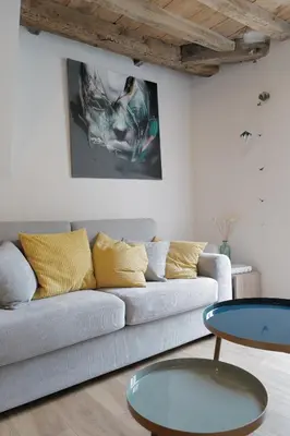 Coin salon dans l'établissement Balcon sur Loire