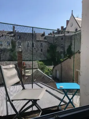 Terrasse ou espace extérieur de l'établissement Côté Château - Grand appartement au cœur de Blois