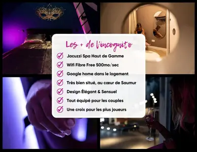 Plan de l'établissement L'incognito - Romantisme - Vin - Jacuzzi