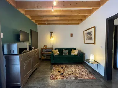 Télévision ou salle de divertissement dans l'établissement Appartement Plein Pied Arrow Wood La Flèche