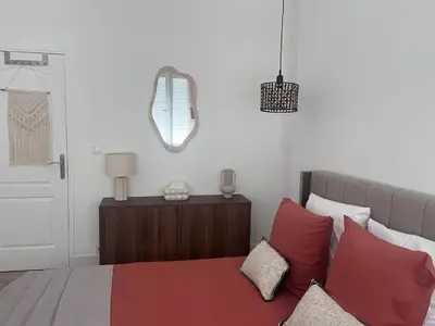 Un ou plusieurs lits dans un hébergement de l'établissement Relax et Cocooning - Maison de ville Tours - Proche gare