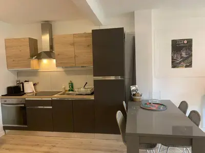 Cuisine ou kitchenette dans l'établissement Loft avec parking centre Tours et bord du Cher Loire Valley
