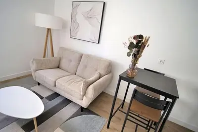 Coin salon dans l'établissement Appartement indépendant proche Tours