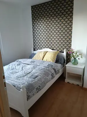Un ou plusieurs lits dans un hébergement de l'établissement Maison proche du circuit des 24h avec parking