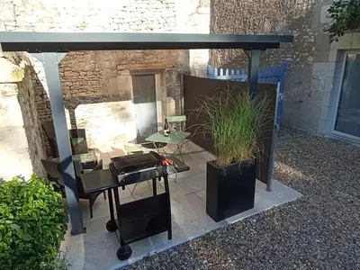 Terrasse ou espace extérieur de l'établissement L'instant Civray