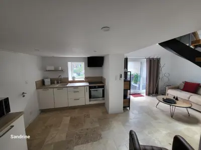 Cuisine ou kitchenette dans l'établissement Le gîte Chez Lucie