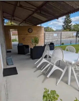 Balcon ou terrasse dans l'établissement Maison 5 personnes