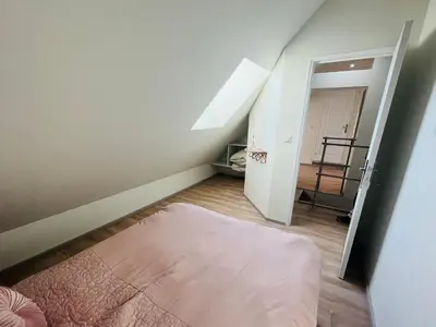 Un ou plusieurs lits dans un hébergement de l'établissement Charmante maison à Blois - Terrasse privée - 8 pers