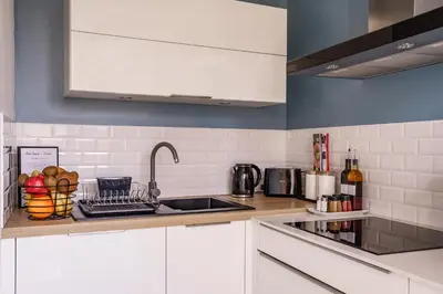 Cuisine ou kitchenette dans l'établissement La Petite Plume - PrestiPlace Collection
