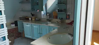 Cuisine ou kitchenette dans l'établissement Maison de campagne entre Loire et vignes