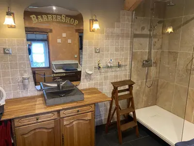 Salle de bains dans l'établissement Logis huit clos calme et romantique proche Saumur