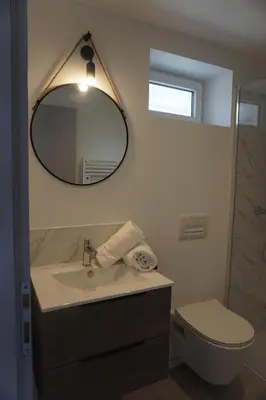 Salle de bains dans l'établissement Riva Studio