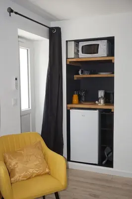 Cuisine ou kitchenette dans l'établissement Riva Studio
