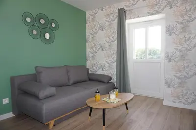 Coin salon dans l'établissement Riva Home