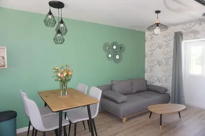 Coin salon dans l'établissement Riva Home