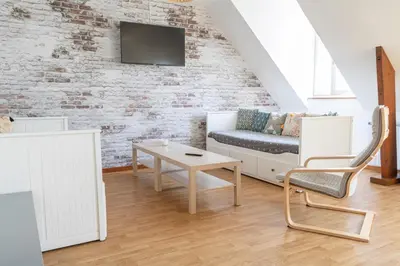 Télévision ou salle de divertissement dans l'établissement Superbe appartement - 5 mn du Zoo de Beauval (8p)
