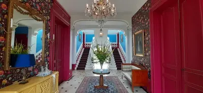 Coin salon dans l'établissement Le Château du Breuil
