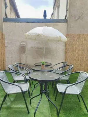 Terrasse ou espace extérieur de l'établissement Da Vinci - Charmant et Relax