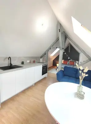 Cuisine ou kitchenette dans l'établissement Da Vinci - Studio Charmant
