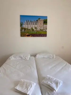 Un ou plusieurs lits dans un hébergement de l'établissement Appartement 8pers à Vallères