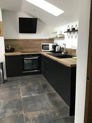 Cuisine ou kitchenette dans l'établissement Loft à Tours Nord