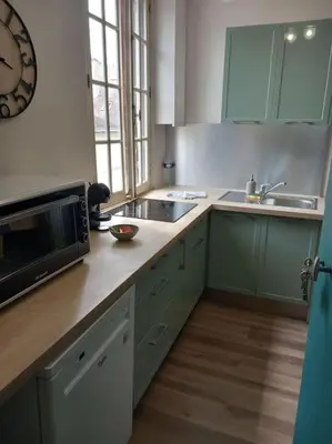 Cuisine ou kitchenette dans l'établissement Le naturel d'Amboise