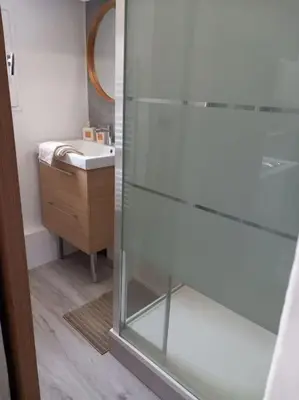 Salle de bains dans l'établissement Le naturel d'Amboise