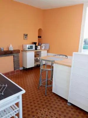 Cuisine ou kitchenette dans l'établissement T3 Intime et Central, Entre Deux Rives de la Ville