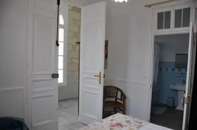 Un ou plusieurs lits dans un hébergement de l'établissement LA Terrasse façon Giverny - GITE 2 personnes -