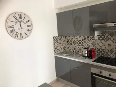 Cuisine ou kitchenette dans l'établissement Appartement atelier dans vieux blois