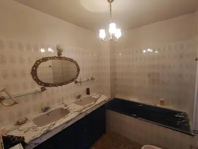 Salle de bains dans l'établissement Ambiance château de la Loire