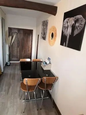 Coin salon dans l'établissement Studio proche zoo de la Flèche