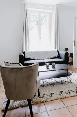 Coin salon dans l'établissement Maison Madeleine
