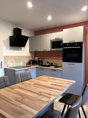 Cuisine ou kitchenette dans l'établissement L'Escapade Détente, 10 mn du ZooParc de Beauval