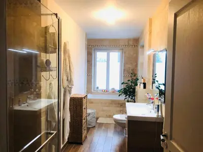 Salle de bains dans l'établissement Belle demeure de 1820, classée, à 5 mn de Blois, 10 mn de Chambord