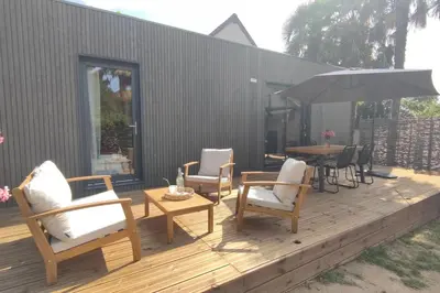 Terrasse ou espace extérieur de l'établissement Mini maison au coeur de la Loire