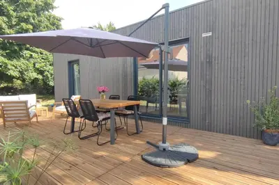 Terrasse ou espace extérieur de l'établissement Mini maison au coeur de la Loire