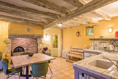 Coin salon dans l'établissement Gîte Les Toisnières