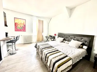 Un ou plusieurs lits dans un hébergement de l'établissement Maison Bardou