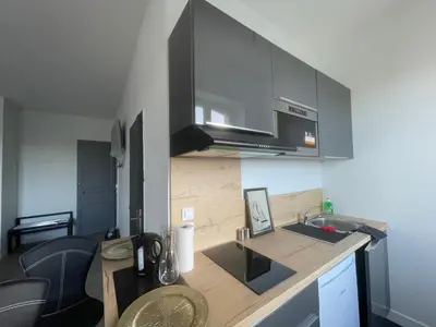 Cuisine ou kitchenette dans l'établissement Maison Bardou