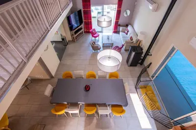 Coin salon dans l'établissement La Villa d'Elvine - Maison avec grand jardin