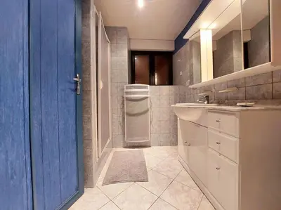 Salle de bains dans l'établissement Dépaysement à la campagne